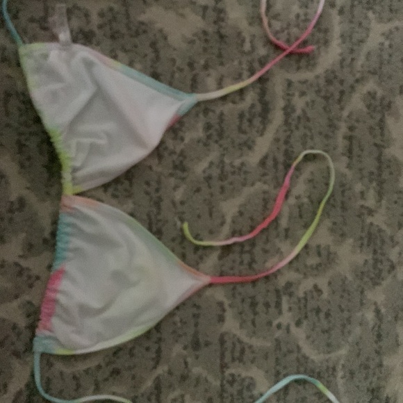 tie dye triangle bikini top - Picture 2 of 2